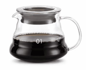 سيرفر V60 زجاجي 360 مل مقاس 01 لتحضير وتقديم القهوة المختصة سيرفر V60 زجاجي 360 مل مقاس 01 لتحضير وتقديم القهوة المختصة